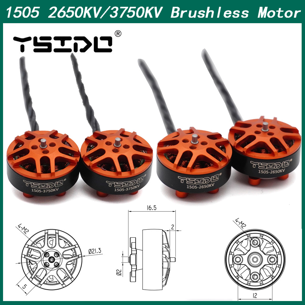 Drone Backpack - 4 Uds YSIDO 1505 2650KV 3750KV